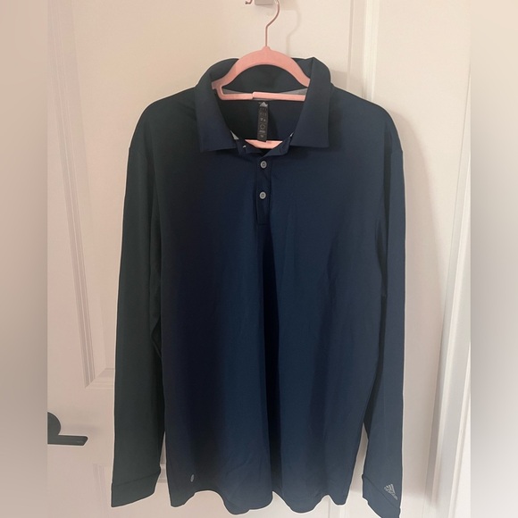 adidas Other - adidas Men's Dark Blue Long Sleeve Polo